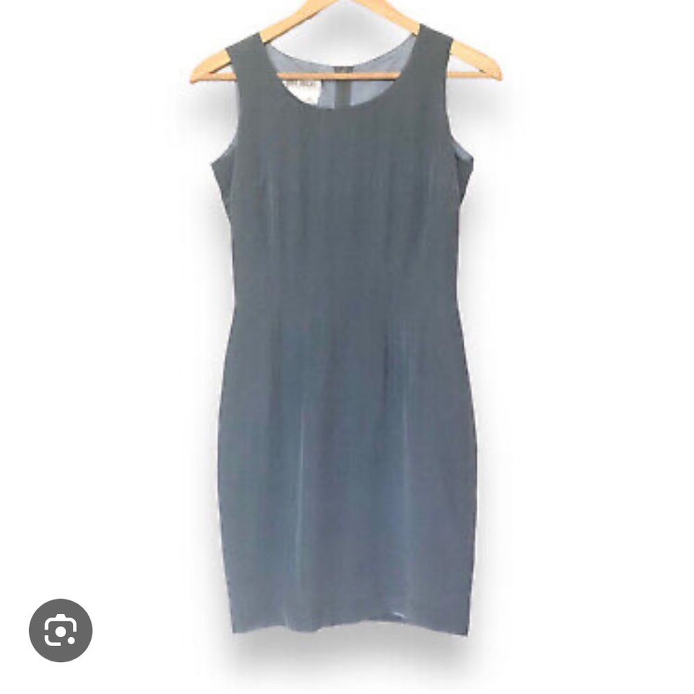 Hugo Buscati Blue Sleeveless Sheath Dress